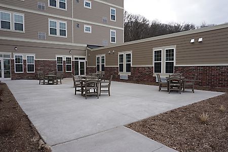 Outside courtyard