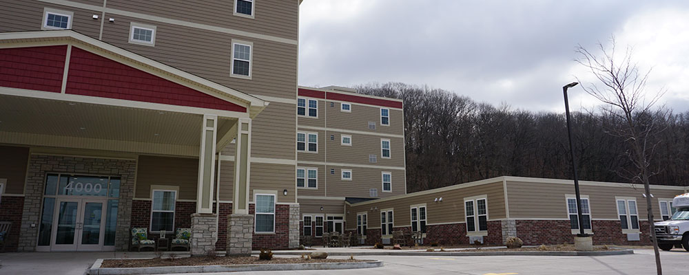 Serenity Assisted Living Facility built by Homeway Commercial in East Peoria, IL
